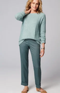 Metallic Textured Pullover Sweater