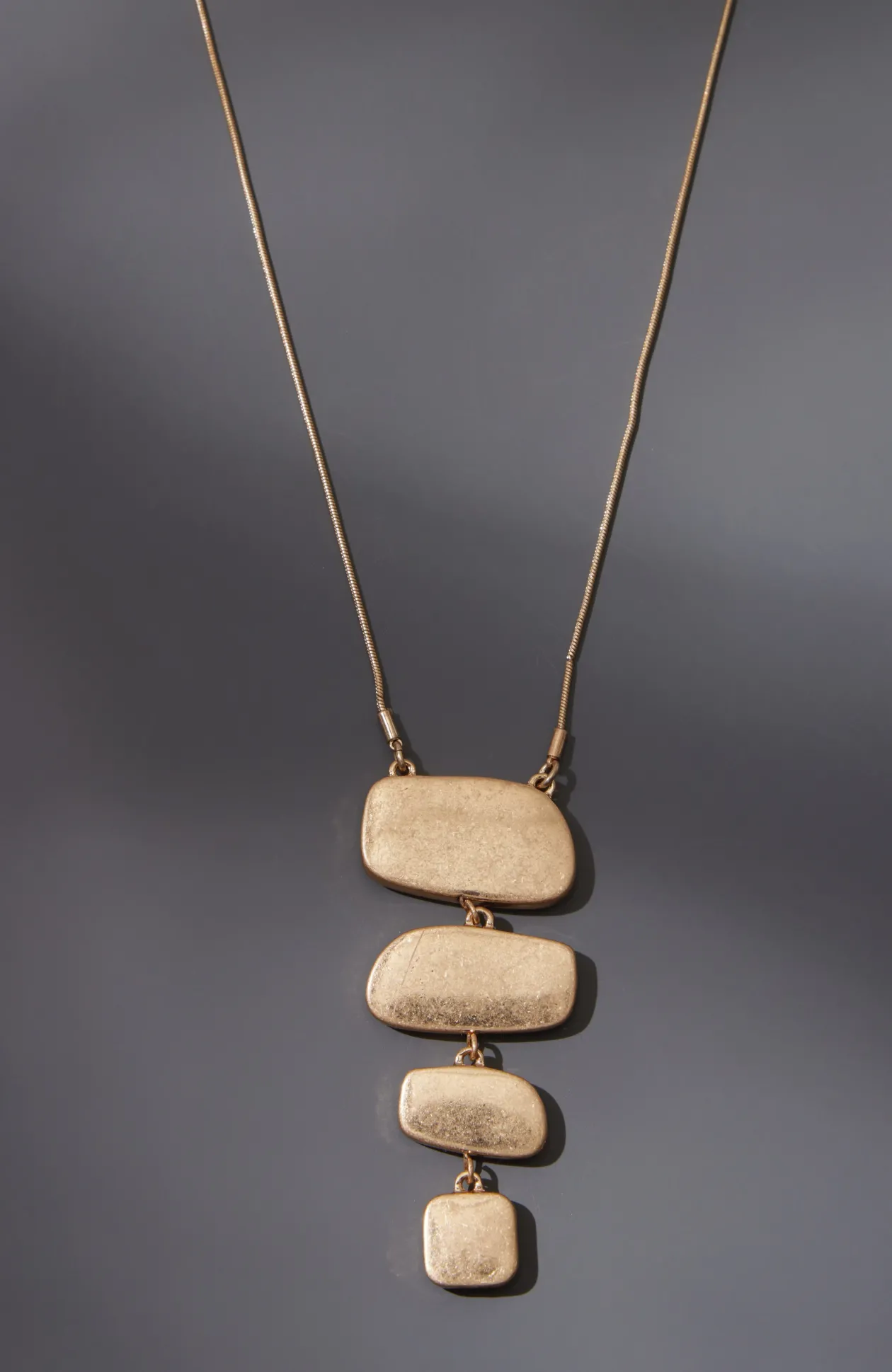 Mixed-Metal Reversible Pendant Necklace