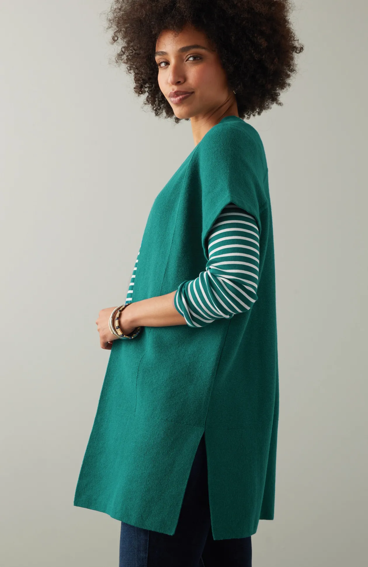 Mixed-Texture Gilet