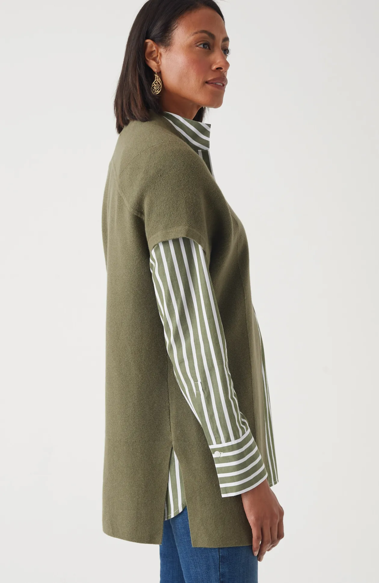 Mixed-Texture Gilet