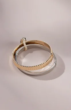 Modern Elements Hinge Bangle Set