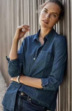 One-Pocket Button-Front Shirt