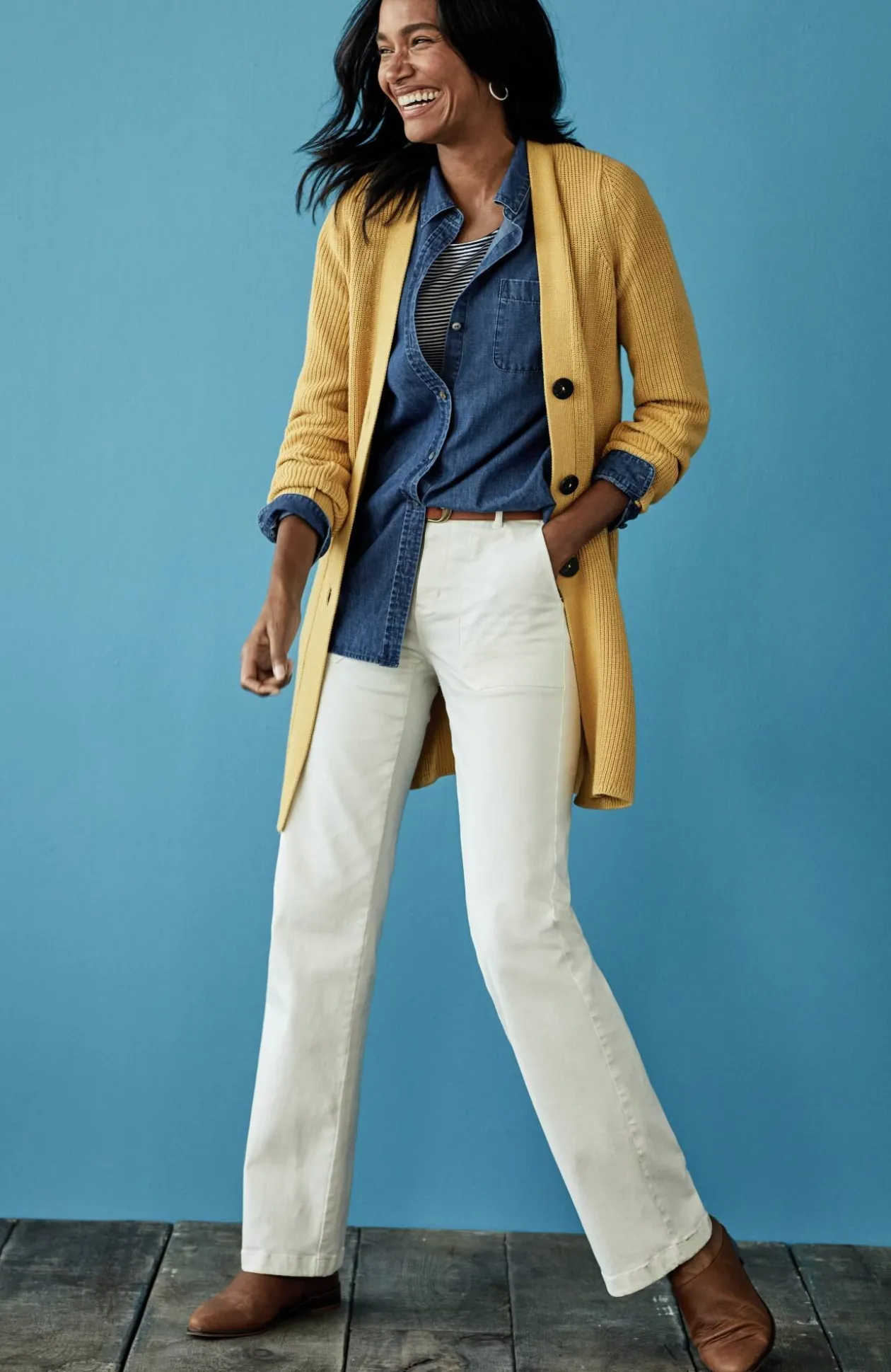One-Pocket Button-Front Shirt