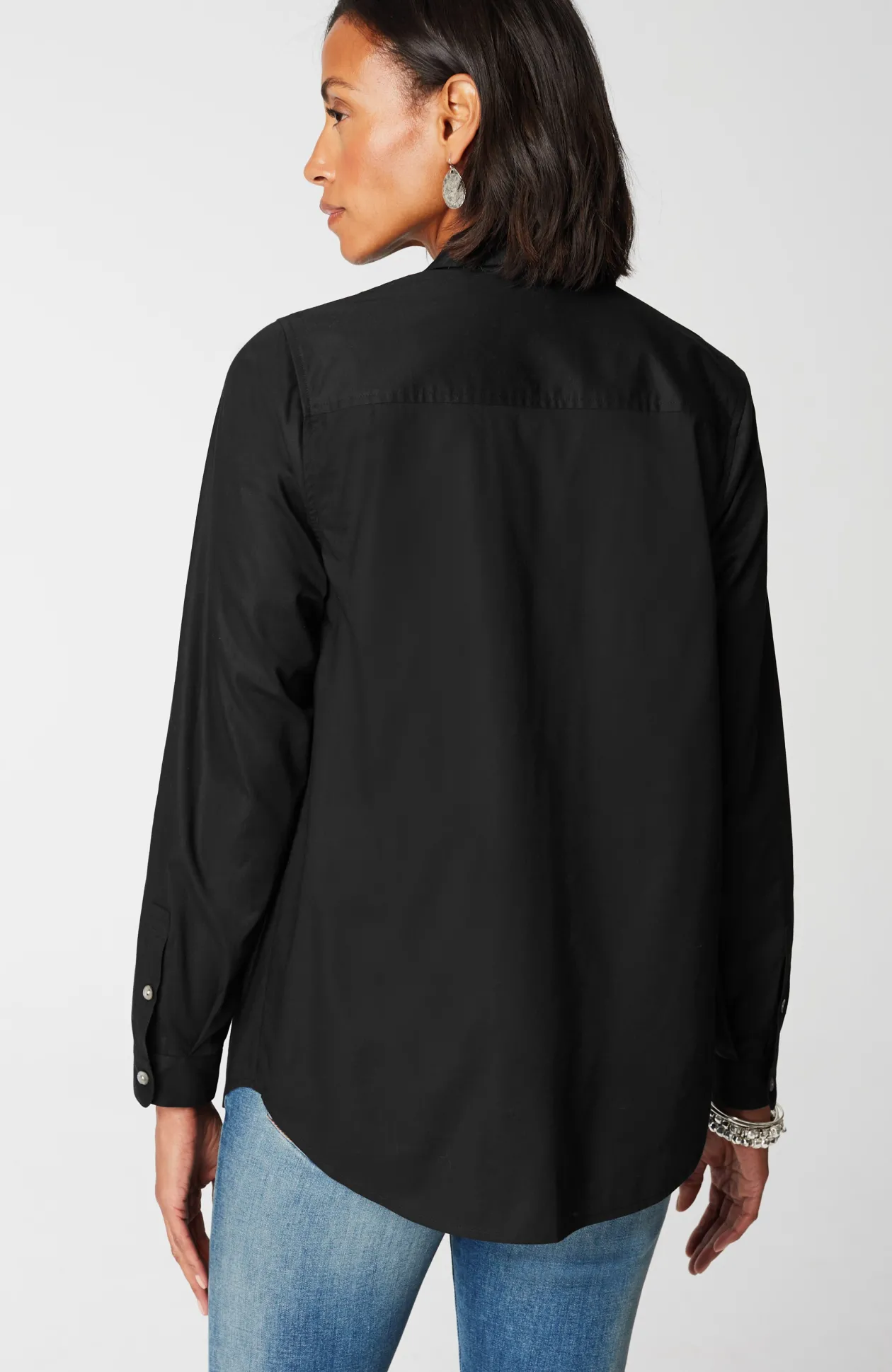 One-Pocket Button-Front Shirt