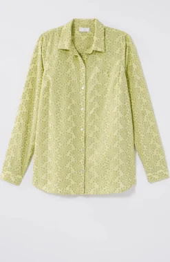 One-Pocket Shirred-Back Shirt