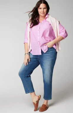 One-Pocket Shirred-Back Shirt