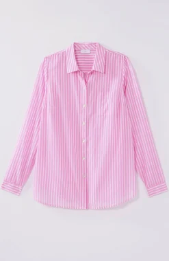 One-Pocket Shirred-Back Shirt