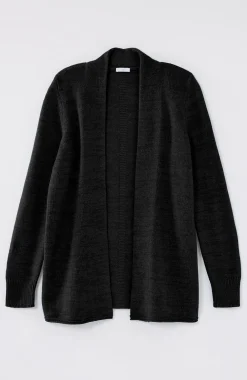 Open-Front Shawl-Collar Cardi