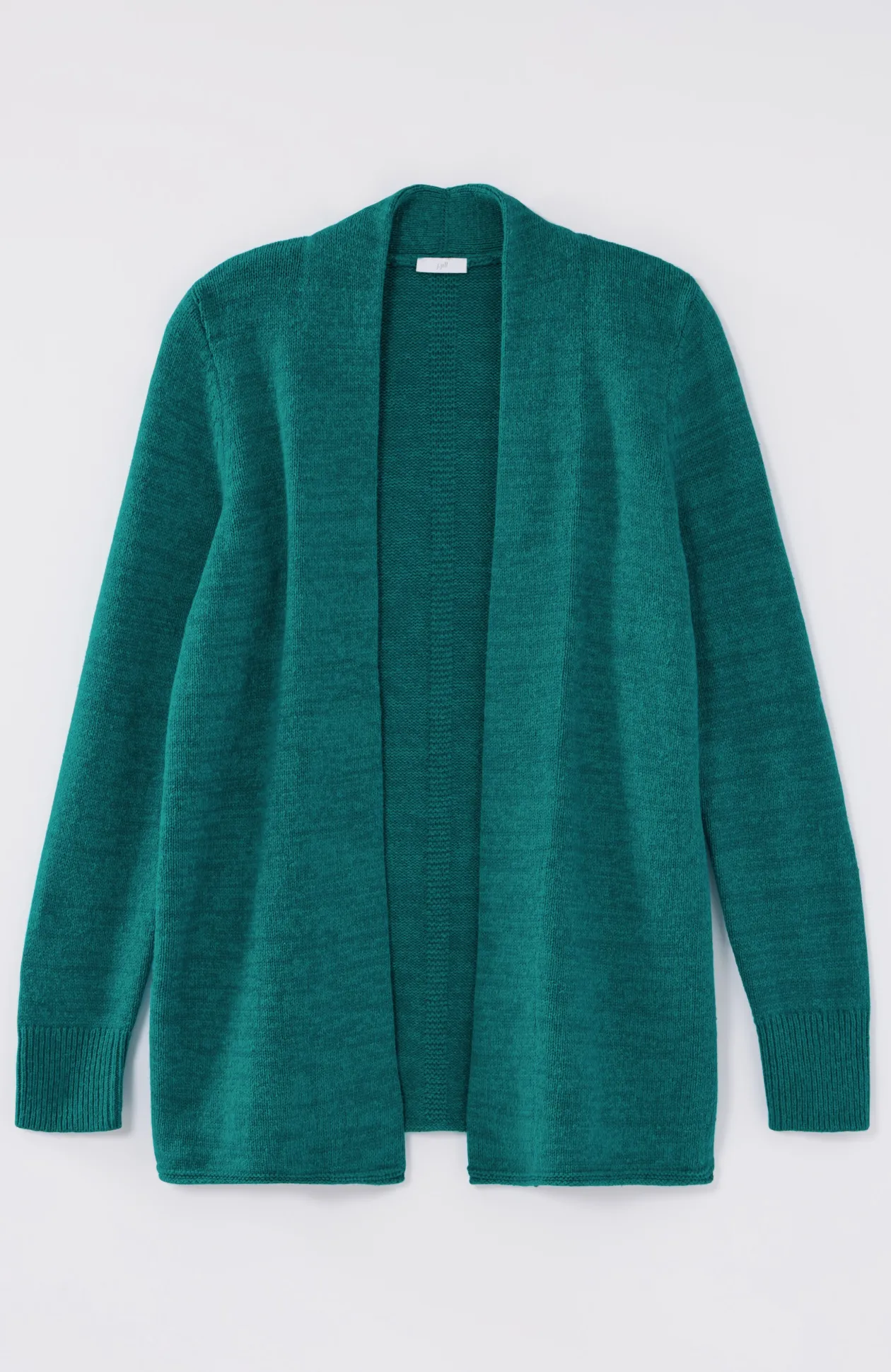 Open-Front Shawl-Collar Cardi