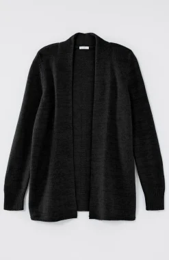 Open-Front Shawl-Collar Cardi