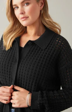 Open-Texture Cardi