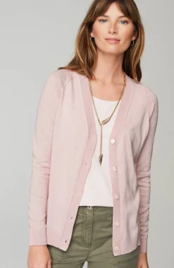 Organically Grown Cotton V-Neck Cardi