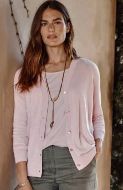 Organically Grown Cotton V-Neck Cardi