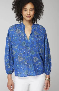 Oversized Split-Neck Top