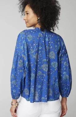 Oversized Split-Neck Top