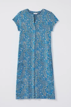 Paisley-Printed A-Line Dress