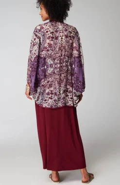 Paisley-Printed Shrug