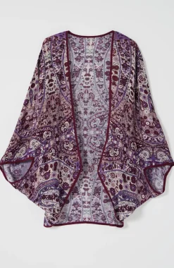 Paisley-Printed Shrug
