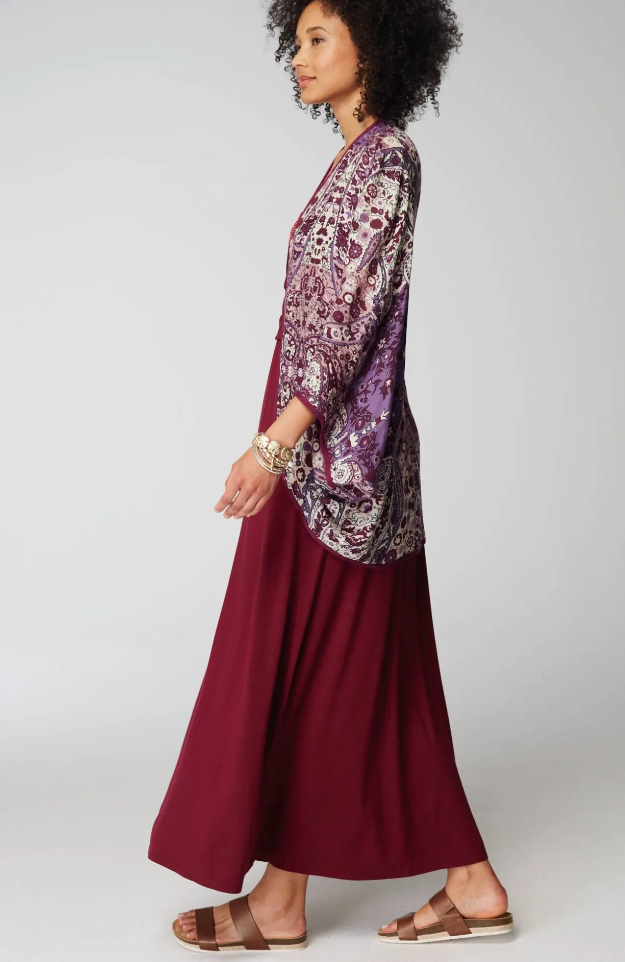 Paisley-Printed Shrug