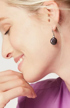 Peacock Pearl Drop Earrings