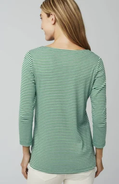 Pima 3/4-Sleeve V-Neck Tee