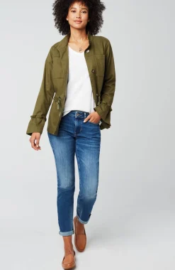 Pima 3/4-Sleeve V-Neck Tee