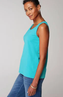 Pima-Stretch Knit Tank