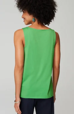 Pima-Stretch Knit Tank