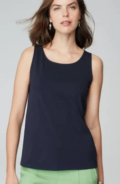 Pima-Stretch Knit Tank