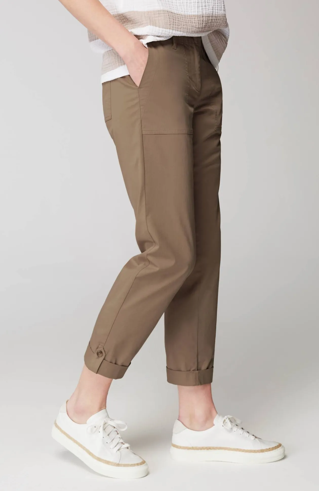 Pima-Stretch Straight-Leg Chino Pants