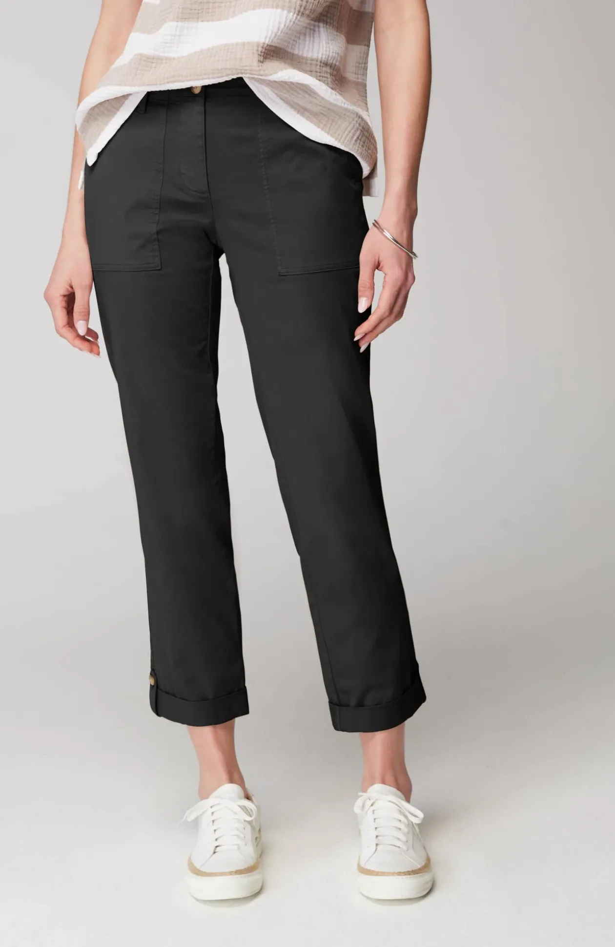 Pima-Stretch Straight-Leg Chino Pants