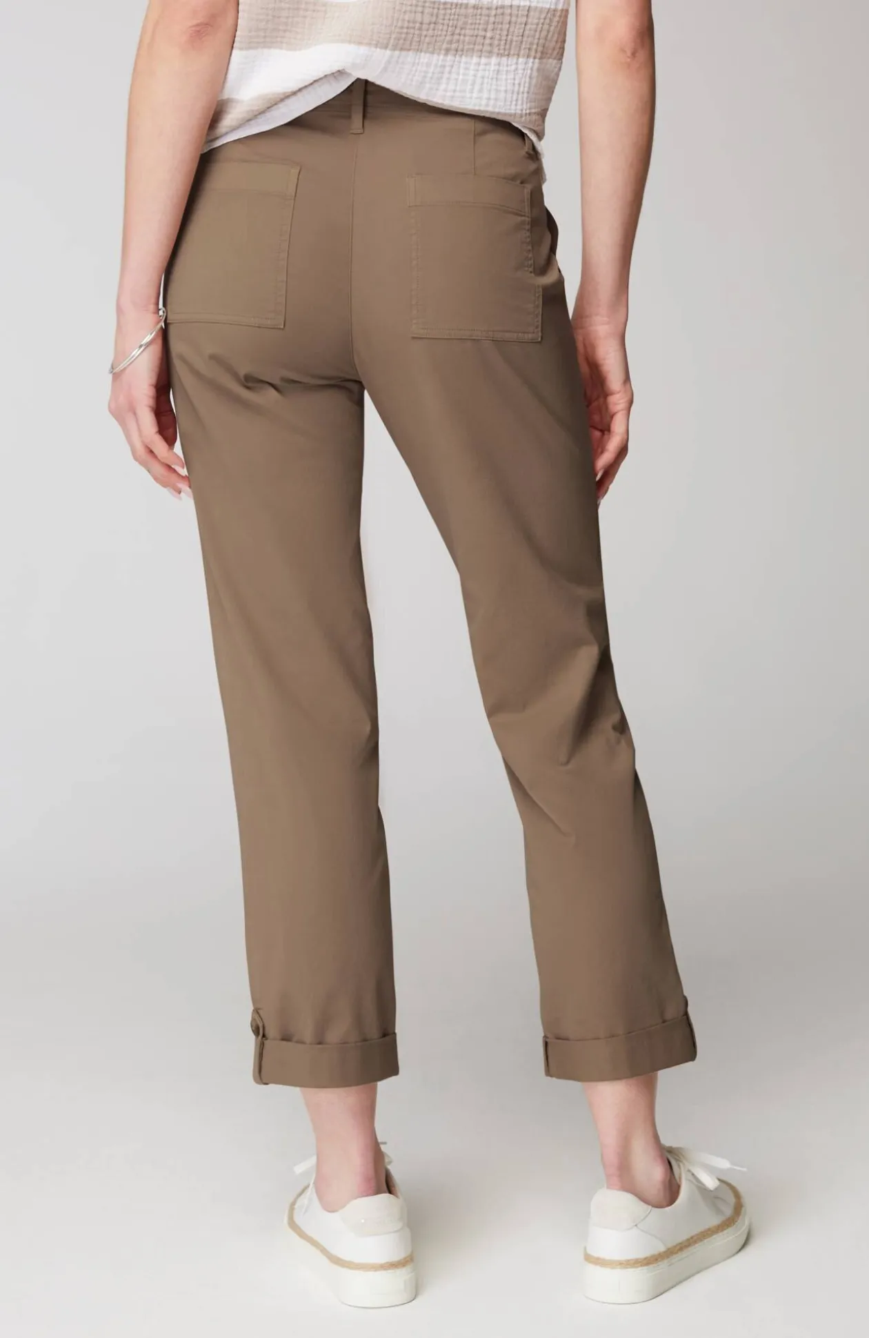 Pima-Stretch Straight-Leg Chino Pants