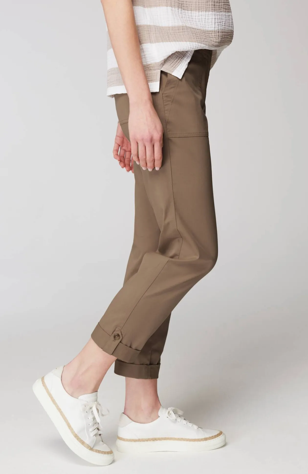 Pima-Stretch Straight-Leg Chino Pants