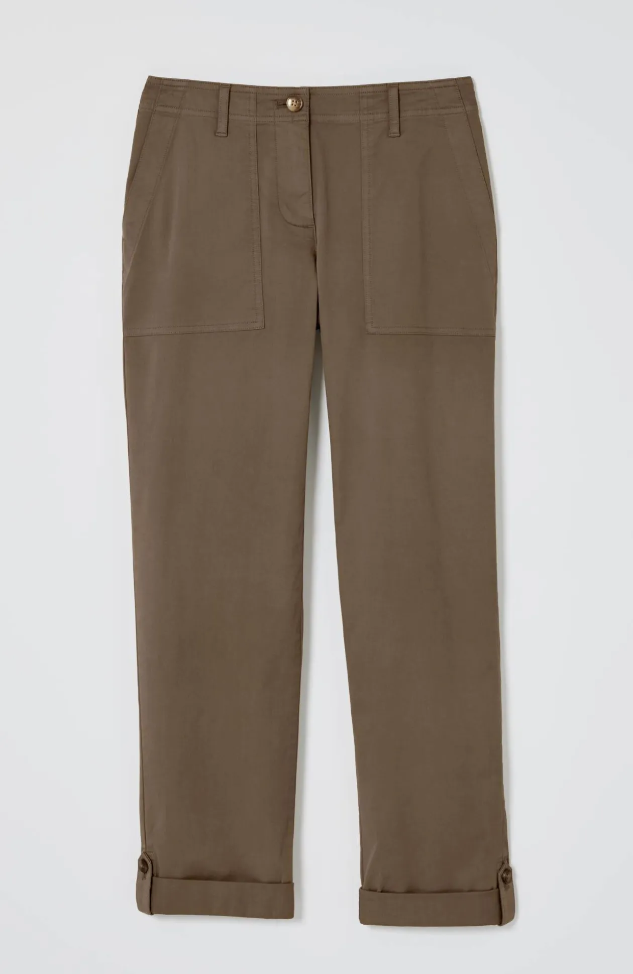Pima-Stretch Straight-Leg Chino Pants