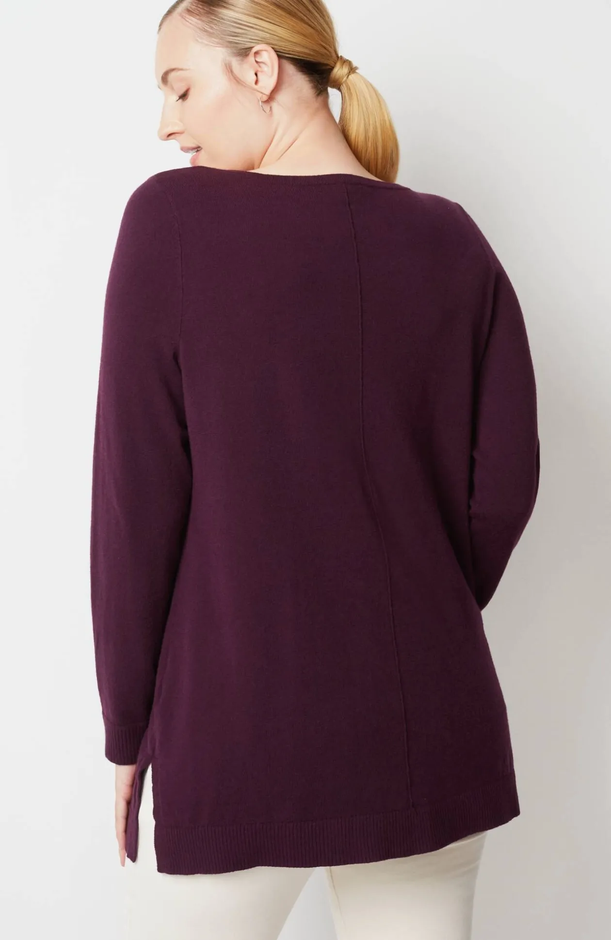 Pintucked Sweater-Tunic