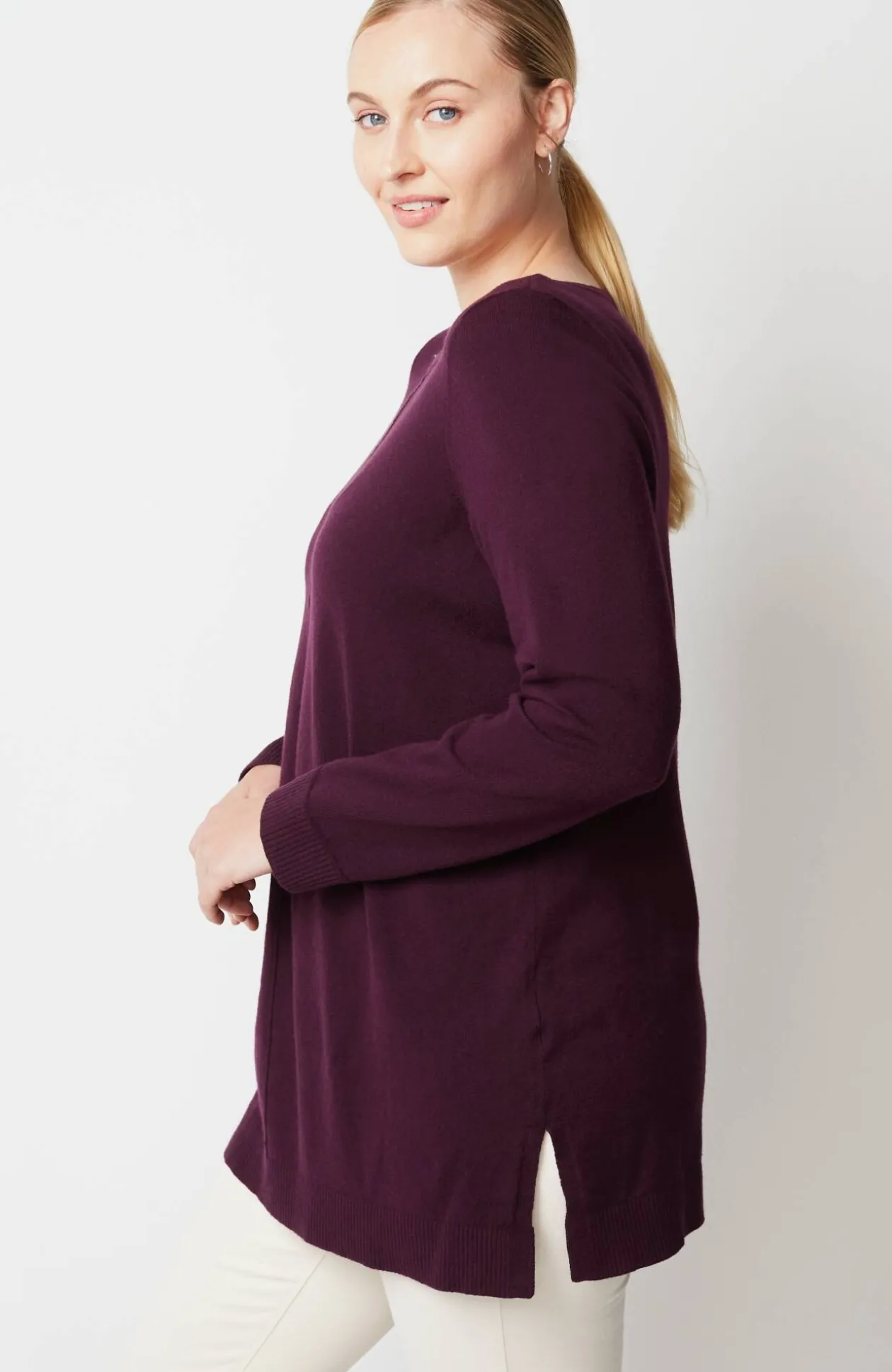 Pintucked Sweater-Tunic