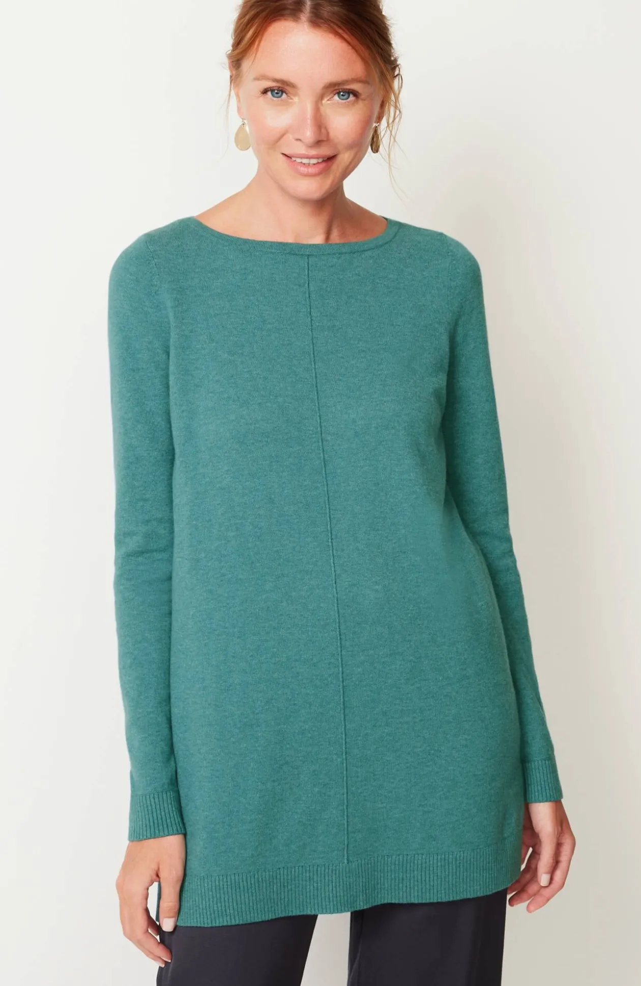 Pintucked Sweater-Tunic