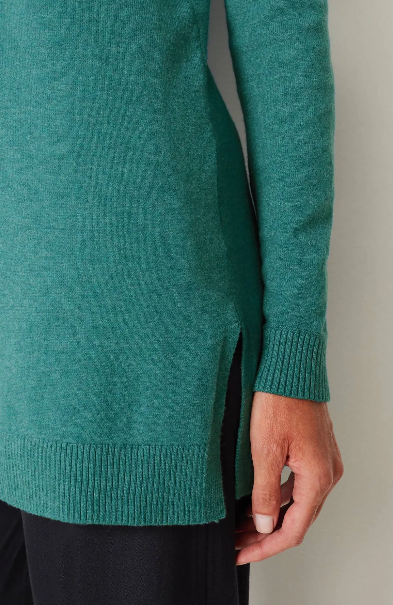 Pintucked Sweater-Tunic