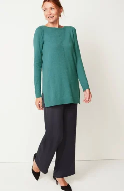 Pintucked Sweater-Tunic