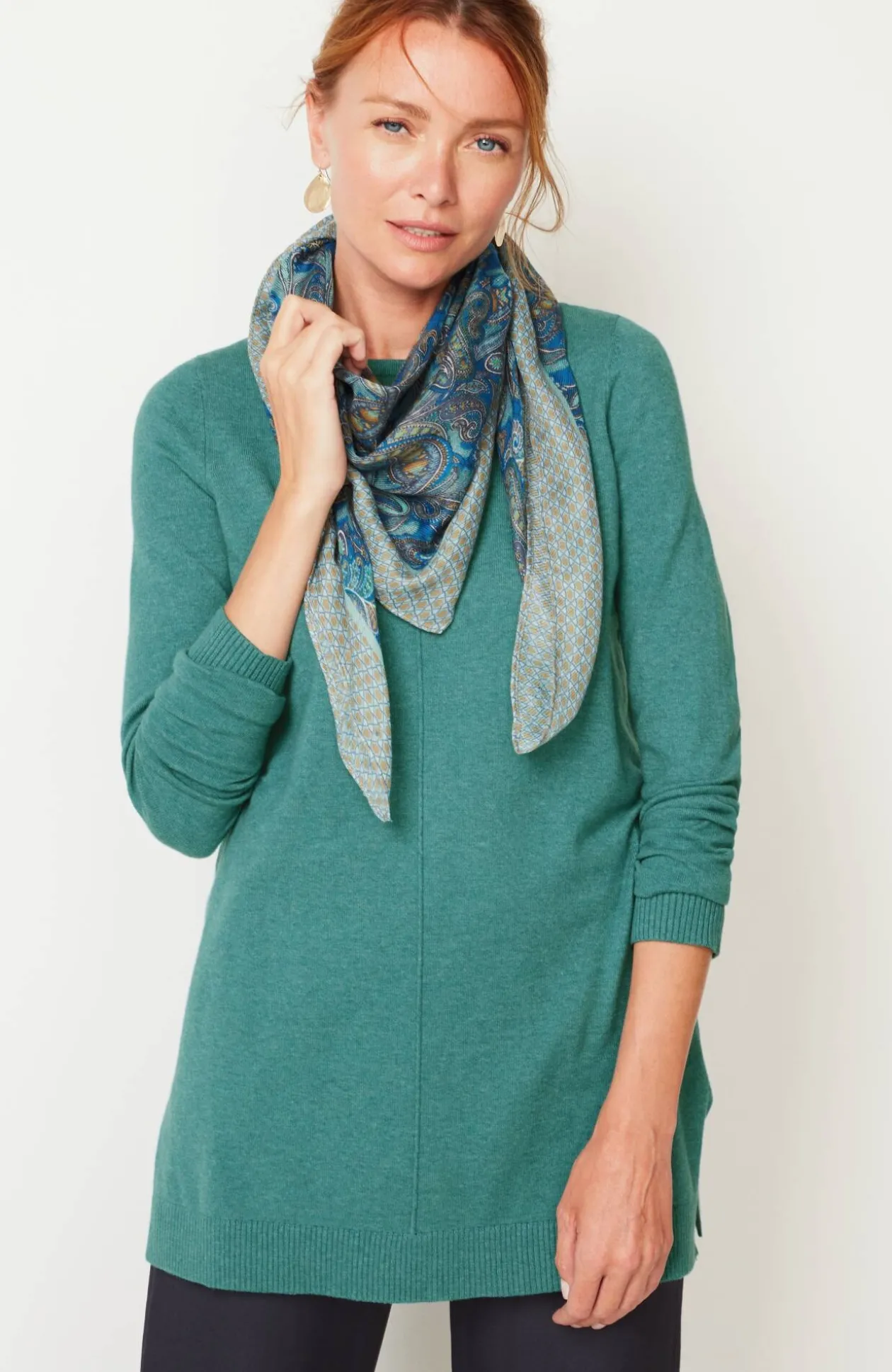 Pintucked Sweater-Tunic