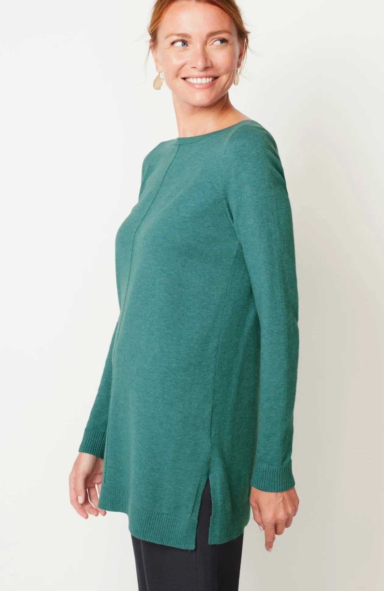 Pintucked Sweater-Tunic