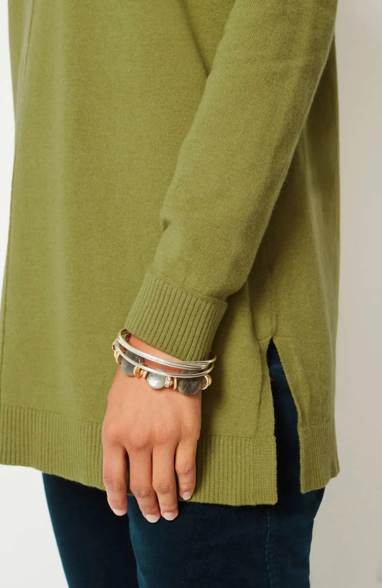 Pintucked Sweater-Tunic