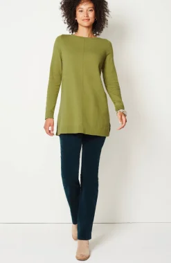 Pintucked Sweater-Tunic