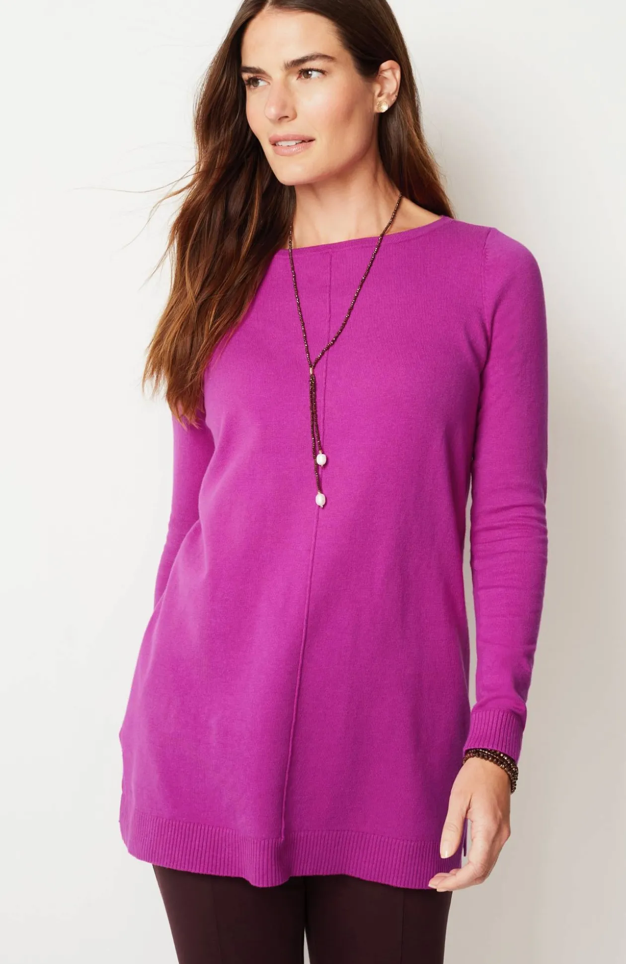 Pintucked Sweater-Tunic