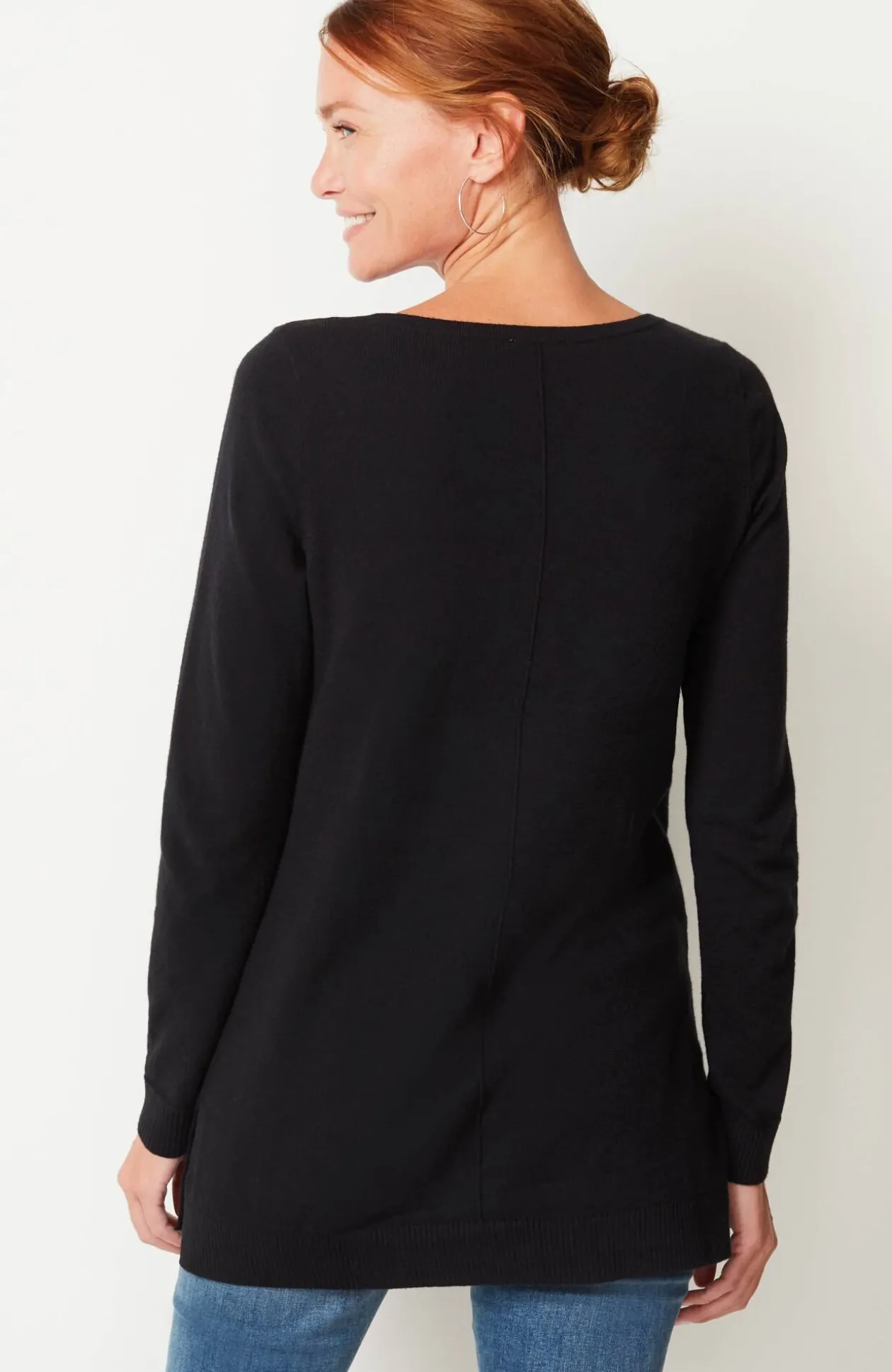 Pintucked Sweater-Tunic