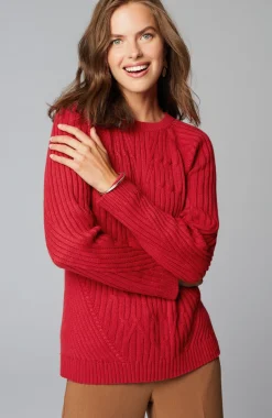 Placed-Cable Sweater