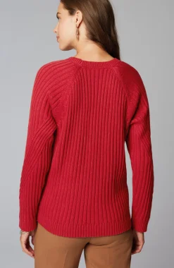 Placed-Cable Sweater