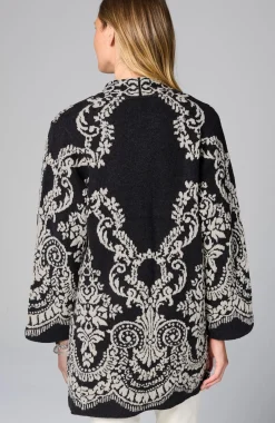 Placed-Jacquard Cardi