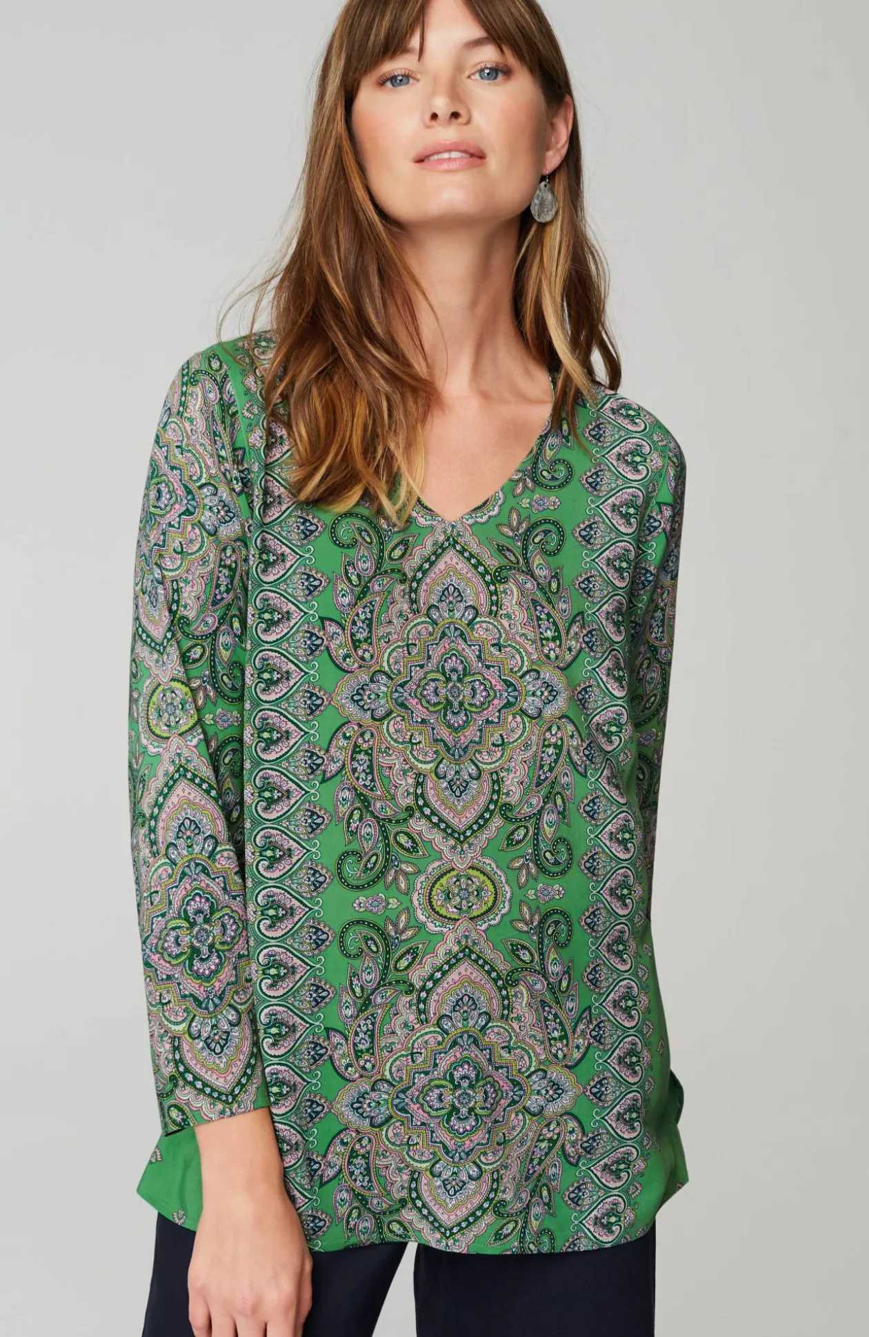 Placed-Paisley Top