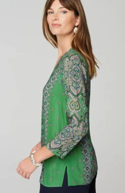 Placed-Paisley Top